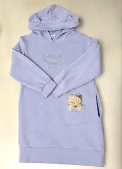 SLAP SLIP 猫耳パーカーワンピ　ポケット付き　120