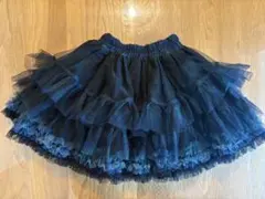 panpantutu チュールフリルスカート　ブラックウォッチ サイズL
