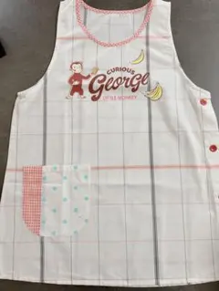 訳あり新品　おさるのジョージ保育士エプロン