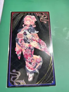 周央サンゴ(ノーマル) お札風カード にじさんじ妖怪万化