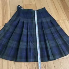 ネイビー系チェック スクールスカート