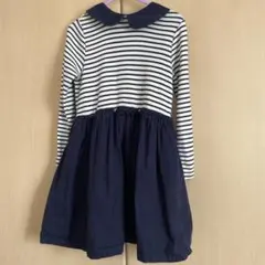 GAP 5歳 ストライプ長袖ワンピース