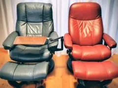 ストレスレスチェア４点セット合計18万円、メイフェアＭ・コンサルＭ・オットマン付