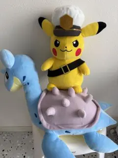 ポケモン ぬいぐるみ キャプテンピカチュウ ラプラス 2体セットのサムネイル