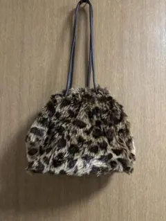 グローバルワーク　ファーバッグ　レオパード