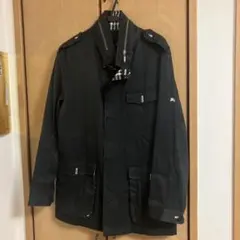 BURBERRYBLACKレーベル ブラック コットンコート