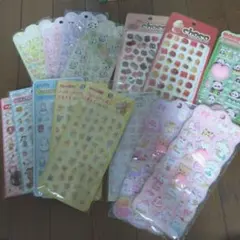 ぷくぷく シール まとめ売り トムとジェリー スヌーピー 等 15枚