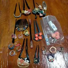 超！激安価格‼️かんざし・髪飾りセット まとめ売り！