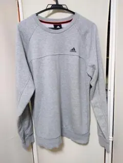 アディダス　スウェットトレーナー　グレー　Oサイズ