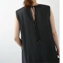 イエナ　Mi＊バックリボンAラインワンピース　ブラック