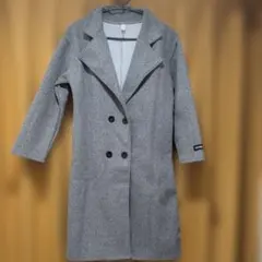 処分価格　軽量グレーのロングコート