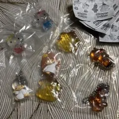 なかよしドロップチャーム　ハローキティ　ポムポムプリン　キキララ