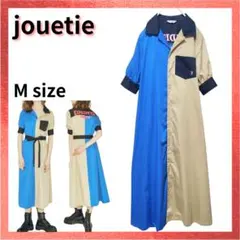 【美品】jouetie クレイジーブロッキングワンピース シャツワンピース 半袖のサムネイル