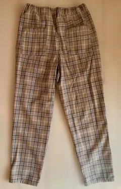 【ほぼ未使用】チェック柄Lサイズパンツ