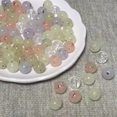 天然石風アクリルビーズ