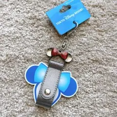 ディズニー カチューシャホルダー キーホルダー ブラック リボン ミニー 2のサムネイル