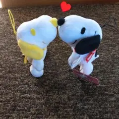 スヌーピー ぬいぐるみストラップ 2体セット