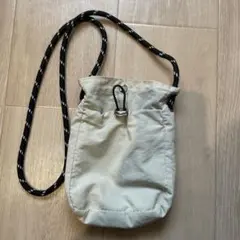 ドローストリング ショルダーバッグ ホワイトのサムネイル