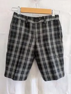 COMME CA ISM チェック柄 ハーフパンツ 120A