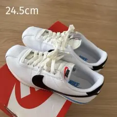 W Nike コルテッツ ホワイト/ブラック スニーカー