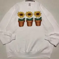 Sunflower Graphic ひまわり フラワー スウェット - メルカリ