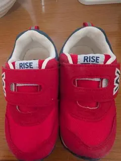 RISE キッズスニーカー レッド ベルクロ