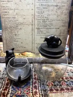 ネコの置物　2点セット