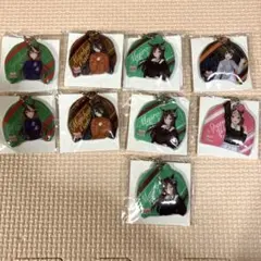 ウマ娘　ボスジャン型 PVCキーホルダー 約40x40mm 9個セットまとめ売りのサムネイル