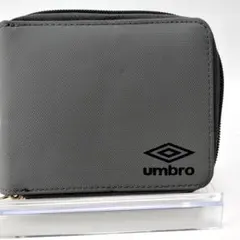 S211　umbro アンブロ 二つ折り財布 ラウンドファスナー グレーのサムネイル