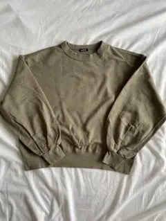 maillot オリーブクルーネックトレーナー