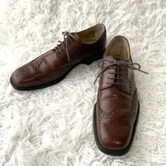 美品✨リーガル ビジネスシューズ ウィングチップ 茶 本革 JV38 26