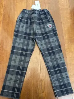 ネイビー系チェック 長ズボン