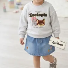 ◆ディズニーZootopia トレーナー 100cm しまむら グレー◆のサムネイル