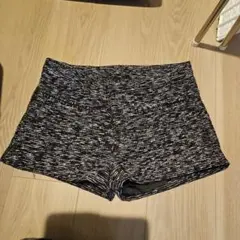 黒と白のツイード風ショートパンツ M
