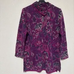 Sezarl 花柄 長袖チュニック LL