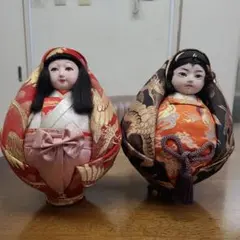 雛人形 赤と黒の着物 ひな祭り