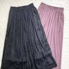 即決価格！2点セット！ユニクロ　ロングスカート　スカートパンツ　ワイドパンツ　S