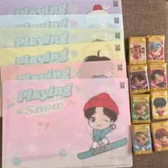 【新品未使用】tinytan 下敷　7枚＋ペットボトルチャーム