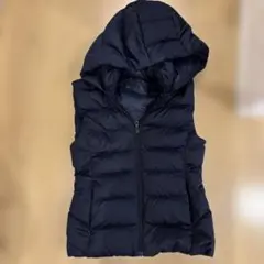 ダウンベスト フード付き