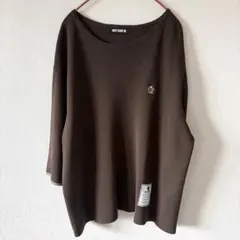 MARY QUANT 半袖ニット/ブラウン デイジー刺繍のサムネイル