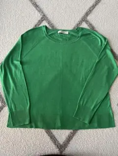 ZARA KNIT グリーン ニット M