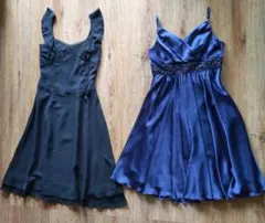 パーティドレス サイズ7（S）2着 BLACK & NAVYのサムネイル