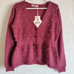 MiiA Vネックカーディガン