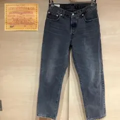 Levi's Premium 501 ブラックデニムパンツ 炭黒