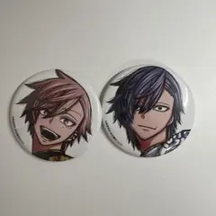 柚*様 桃源暗鬼 花魁坂京夜 桃際右京 コミケ C107 缶バッジ