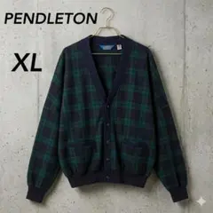 PENDLETON ヴィンテージ ウールカーディガン タータンチェック USA製のサムネイル