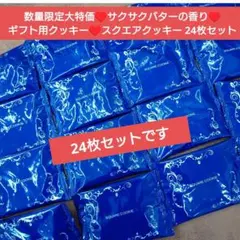スクエアクッキー 24枚セット クッキー バター スイーツ お菓子 サブレ