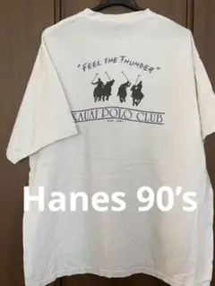 Hanes 90s古着USA 半袖 XLサイズ KAUAI POLO CLUB