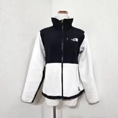 ノースフェイス フリースジャケット ジップアップ（S）ポーラテック 白黒
