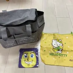 リラックマBOXバッグ.ハローキティ巾着袋など
